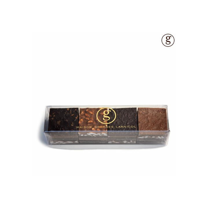 Réglette de carrés de chocolat
