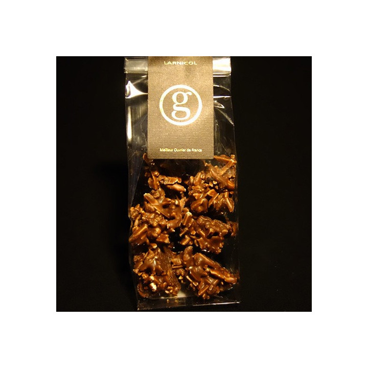 Rochers des Glénan® au chocolat au lait de plantation Mangaro aux amandes