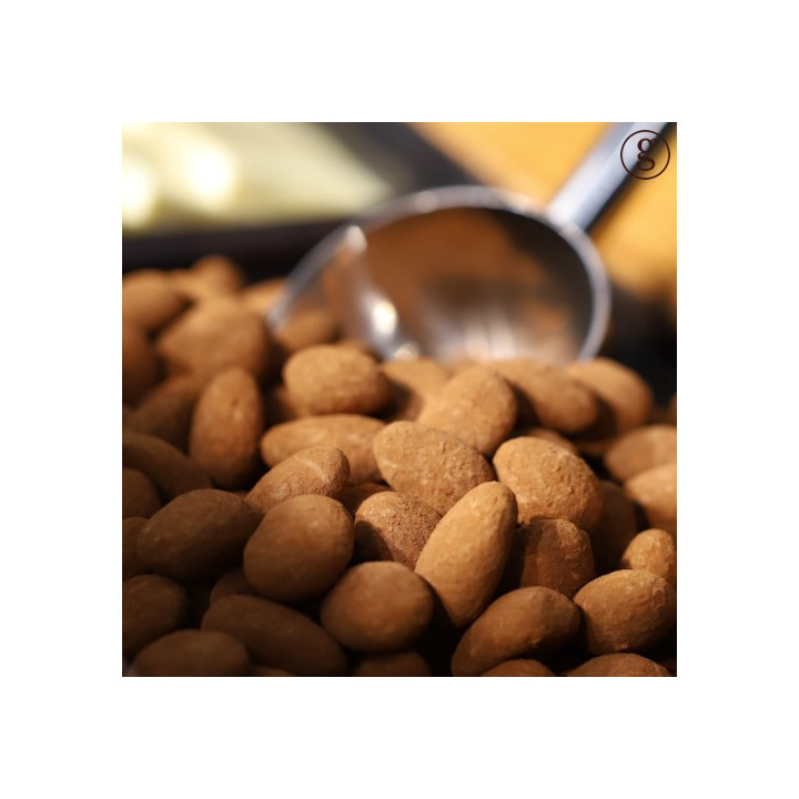 Amandes enrobées de chocolat au lait